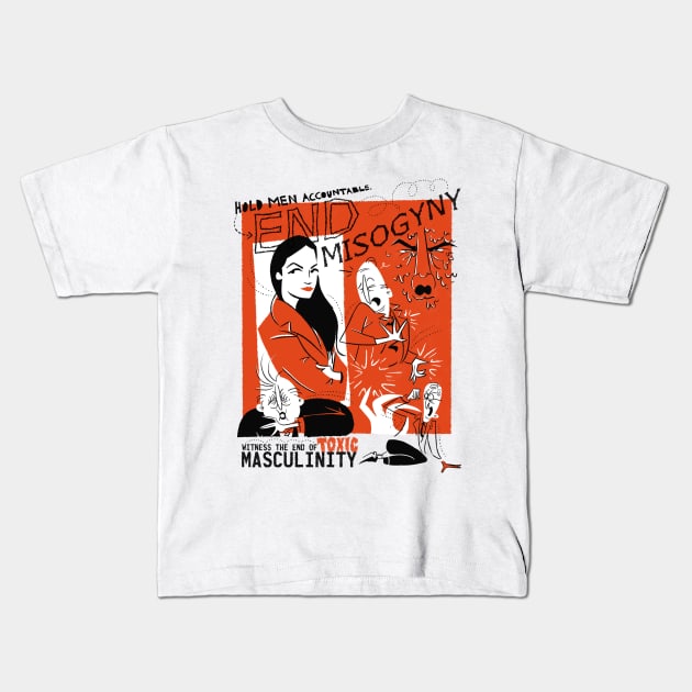 Misogynistic Meltdown Kids T-Shirt by Bad Love Design